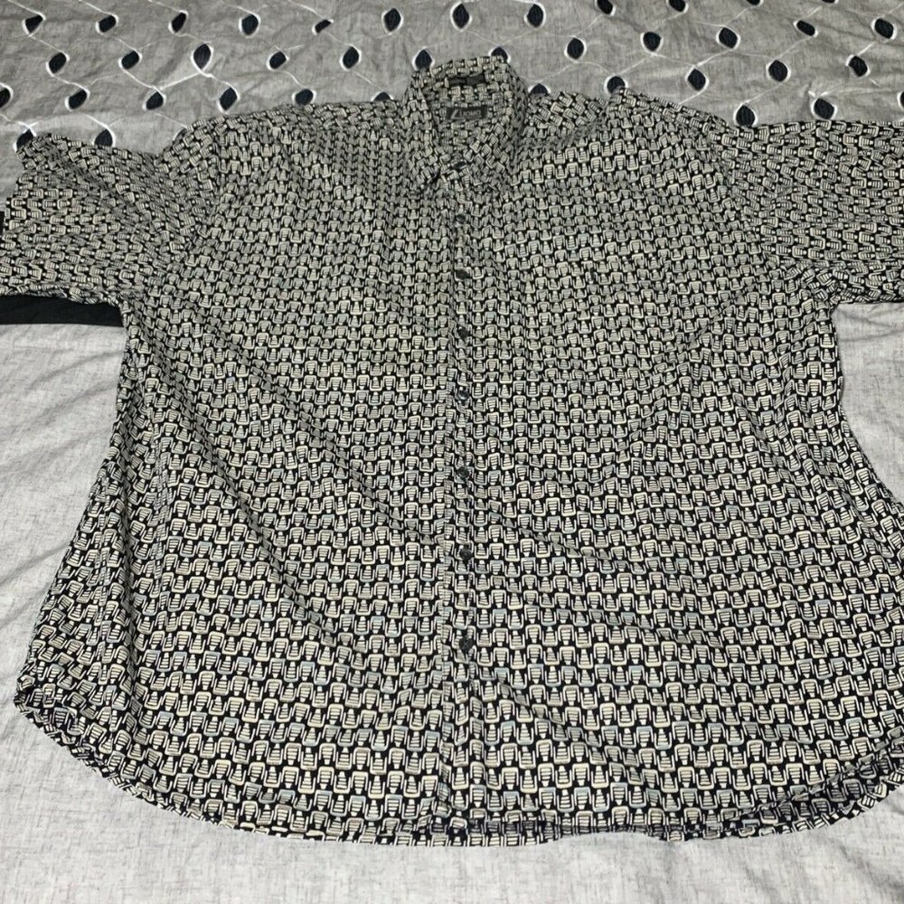 L'uomo Enro Button Up Shirt Mens Size 3XL Tall